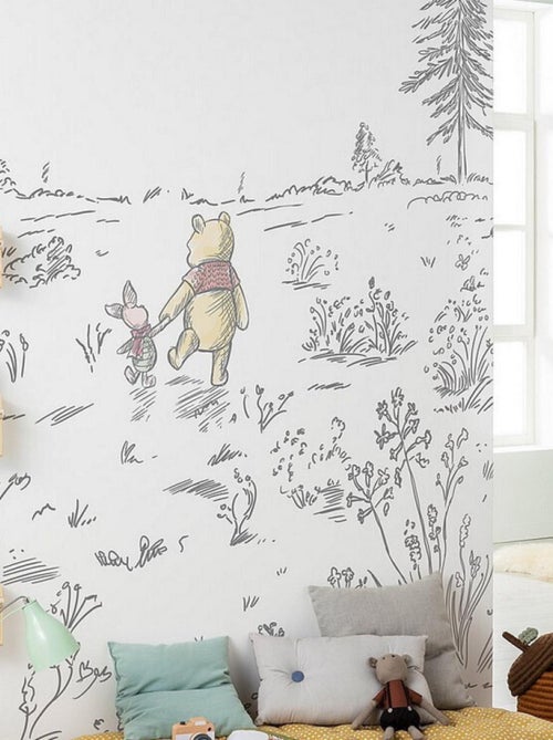Poster XXL Marche avec Winnie l'ourson l200 x H280 cm - Kiabi