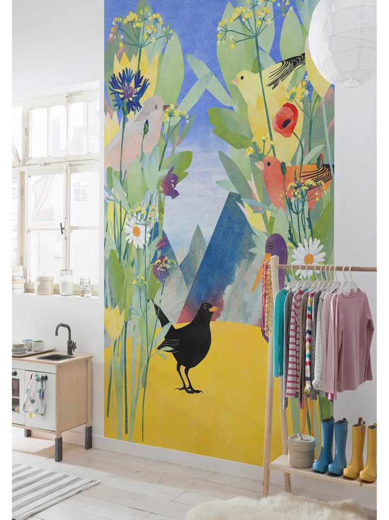 Poster XXL petit oiseau l200 x h280 cm Multicolore - Kiabi