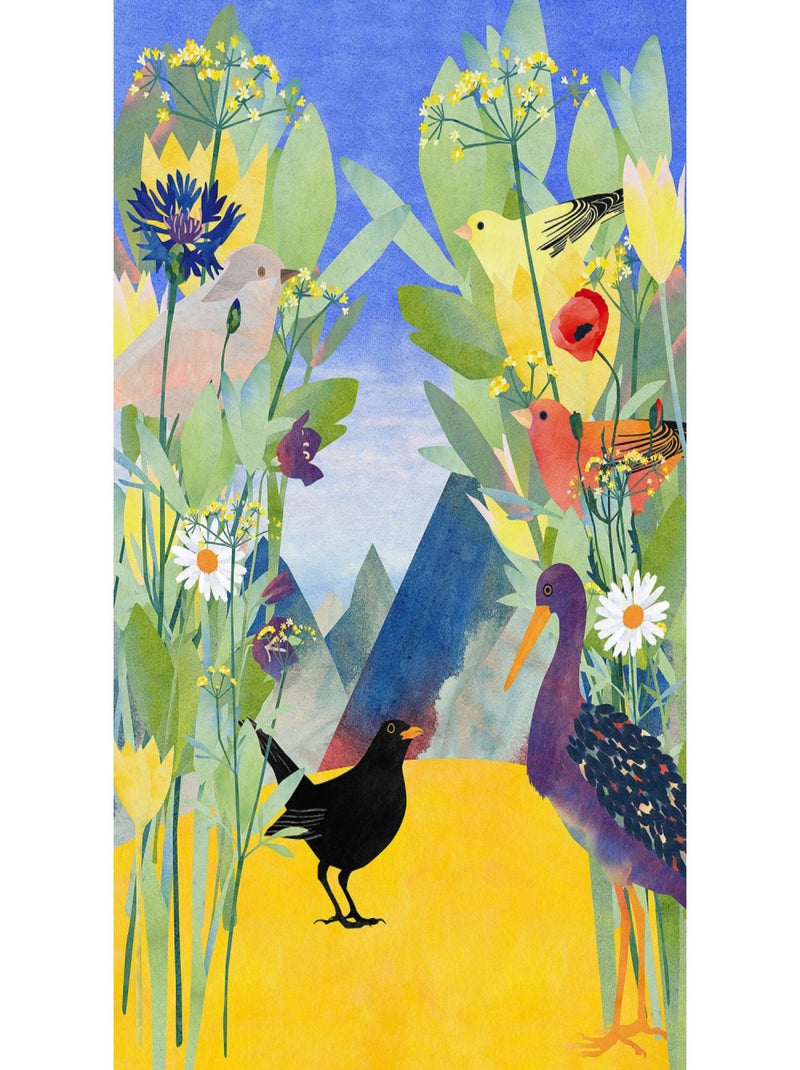 Poster XXL petit oiseau l200 x h280 cm Multicolore - Kiabi