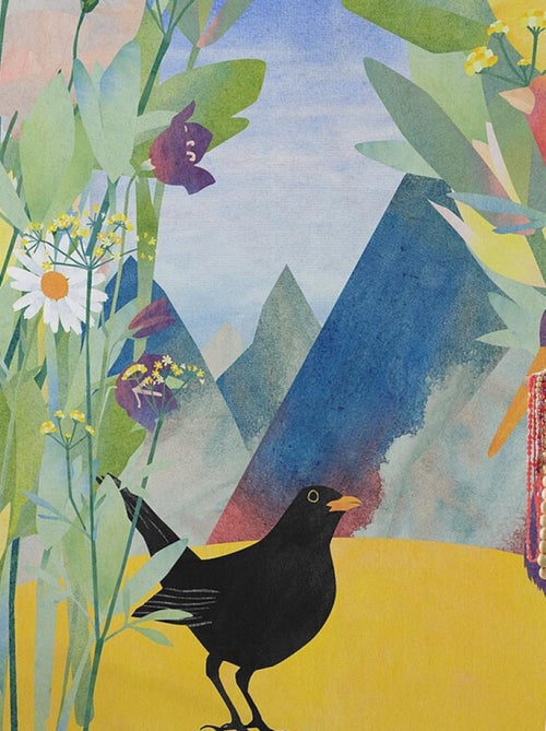 Poster XXL petit oiseau l200 x h280 cm - Kiabi