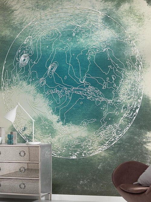 Poster XXL planète surréaliste l300 x h280 cm - Kiabi