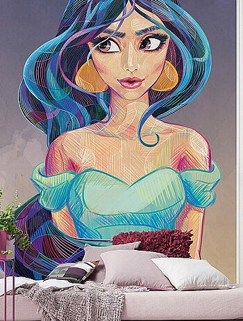 Poster XXL Princesse Disney Fascinante Jasmine l200 x H280 cm