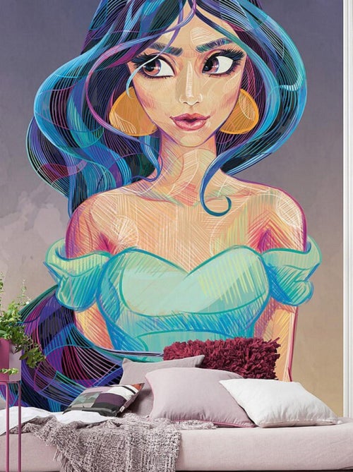 Poster XXL Princesse Disney Fascinante Jasmine l200 x H280 cm - Kiabi