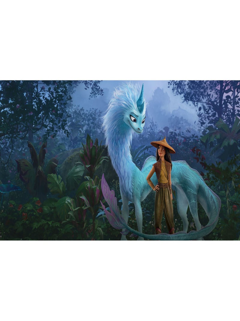 Poster XXL Raya Jungle l500 x H250 cm Bleu - Kiabi