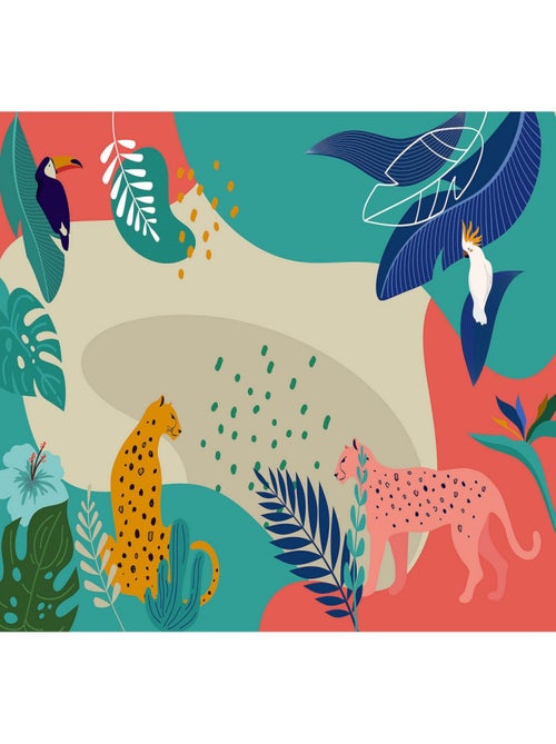 Poster XXL rendez-vous dans la jungle l400 x h280 cm - Kiabi