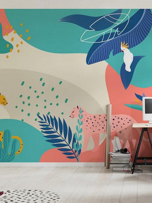 Poster XXL rendez-vous dans la jungle l400 x h280 cm - Kiabi