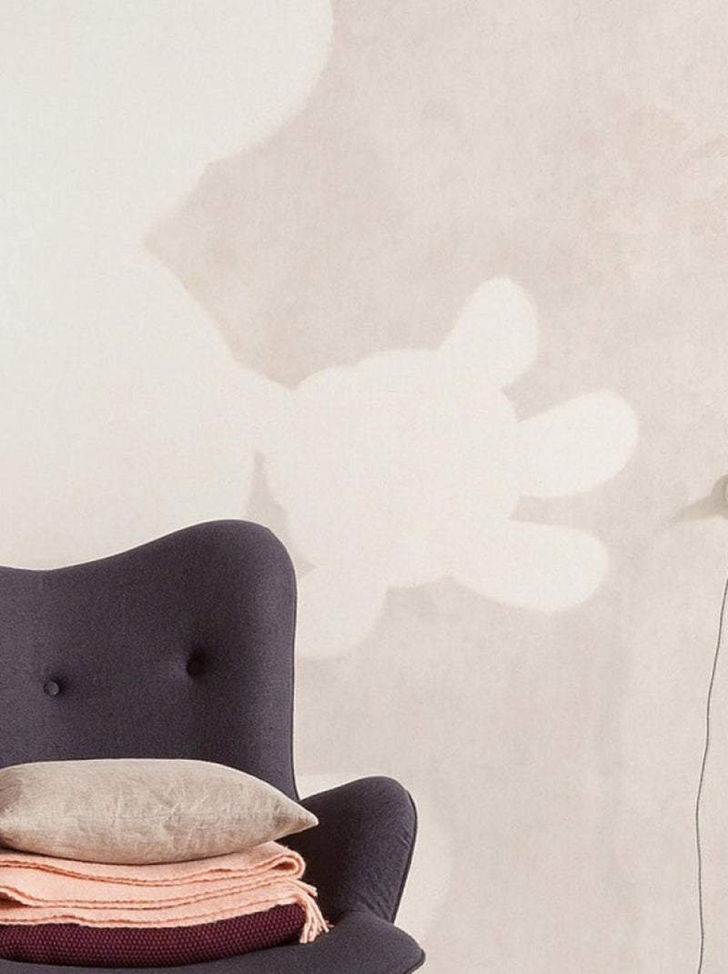 Poster XXL Silhouette Mickey Contour l200 x H280 cm Rose - Kiabi