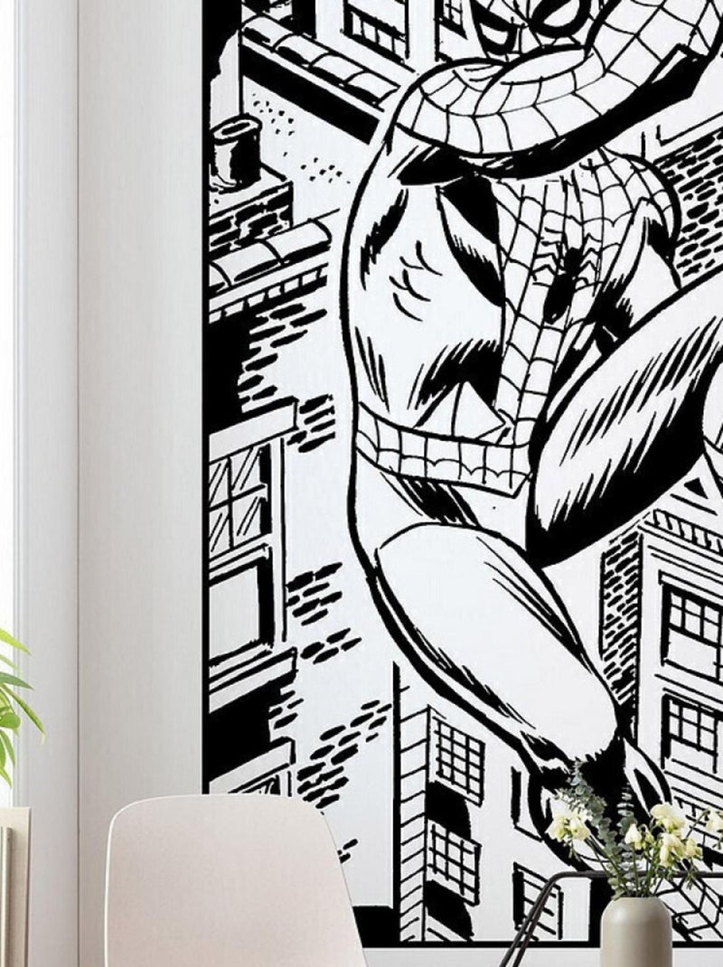 Poster XXL Spider-man Classique qui grimpe l100 x H200 cm Noir Noir - Kiabi