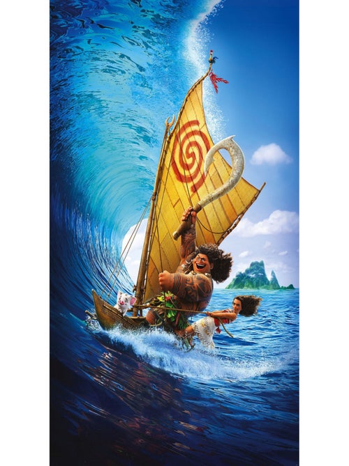 Poster XXL Vaiana Surfer sur la Vague l200 x H280 cm - Kiabi