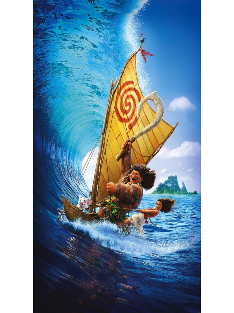 Poster XXL Vaiana Surfer sur la Vague l200 x H280 cm Multicolore - Kiabi