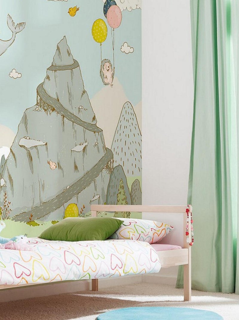 Poster XXL voyageur de montagne l400 x h280 cm Multicolore - Kiabi