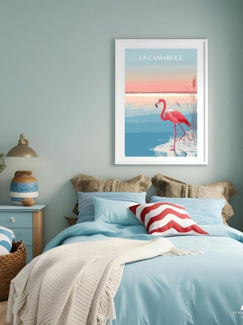 Posters de nos Régions - Affiche - Flamant Rose - Kiabi