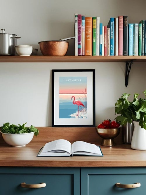 Posters de nos Régions - Affiche - Flamant Rose - Kiabi
