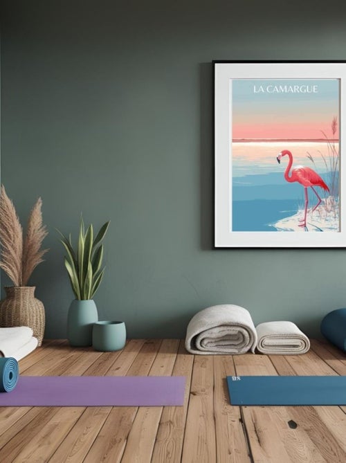 Posters de nos Régions - Affiche - Flamant Rose - Kiabi