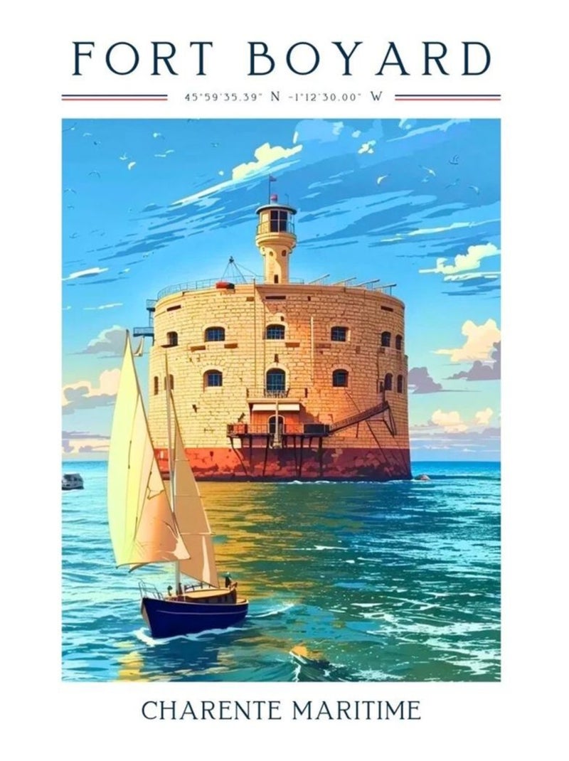 Posters de nos Régions - Affiche - Fort Boyard Multicolore - Kiabi
