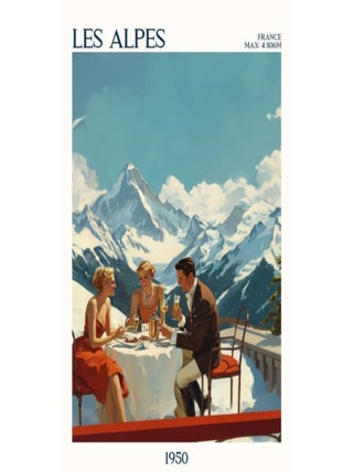 Posters de nos Régions - Affiche - Les Alpes 1950
