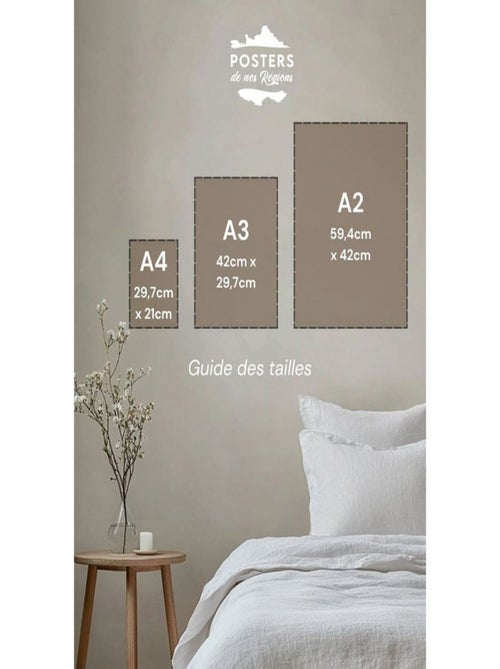 Posters de nos Régions - Affiche - Méditerranée Sud de la France - Kiabi