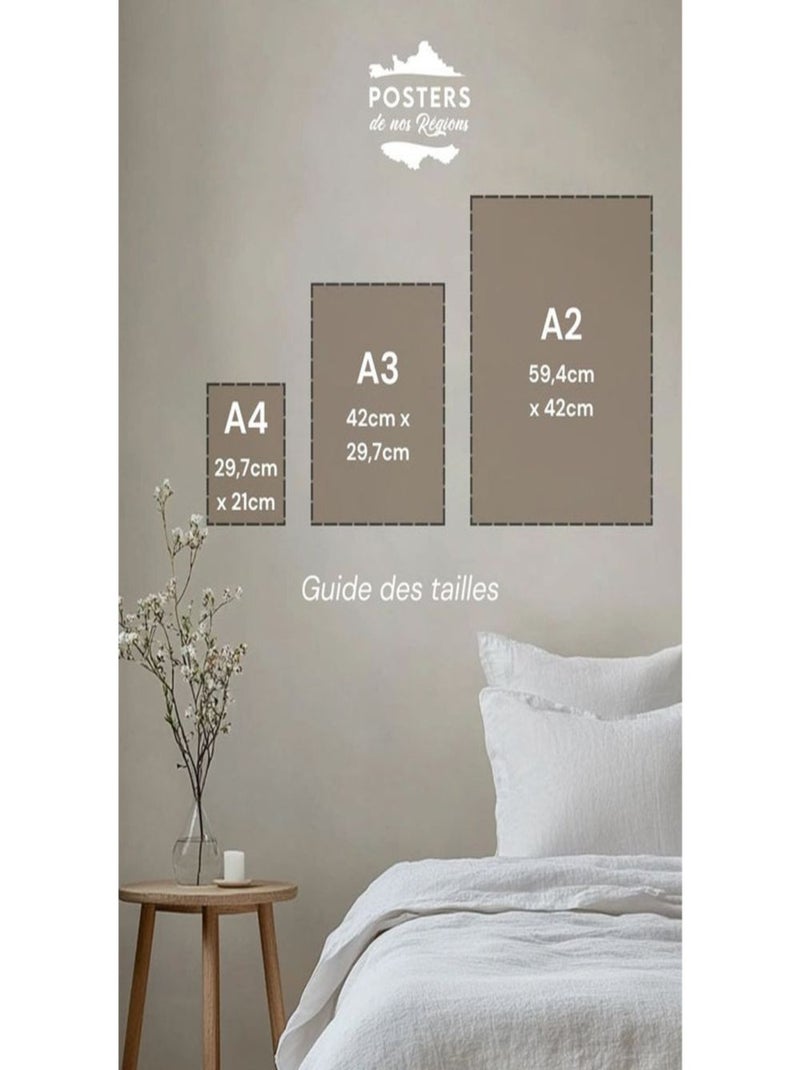 Posters de nos Régions - Affiche - Méditerranée Sud de la France Multicolore - Kiabi