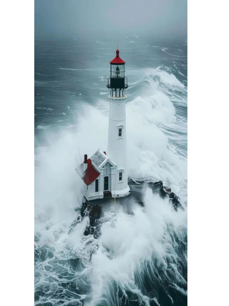 Posters de nos Régions - Affiche - Phare dans la Tempête Multicolore - Kiabi