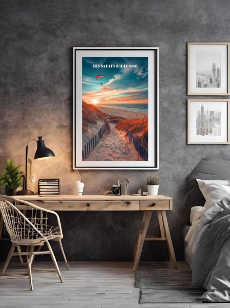 Posters de nos Régions - Affiche - Sables d'Olonne Multicolore - Kiabi