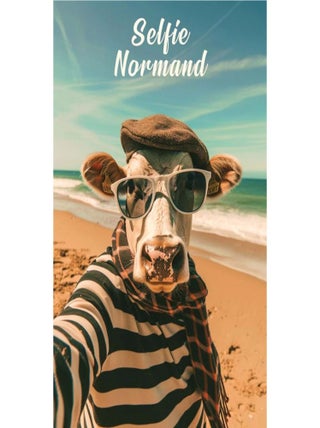 Posters de nos Régions - Affiche - Selfie Vachement Normand