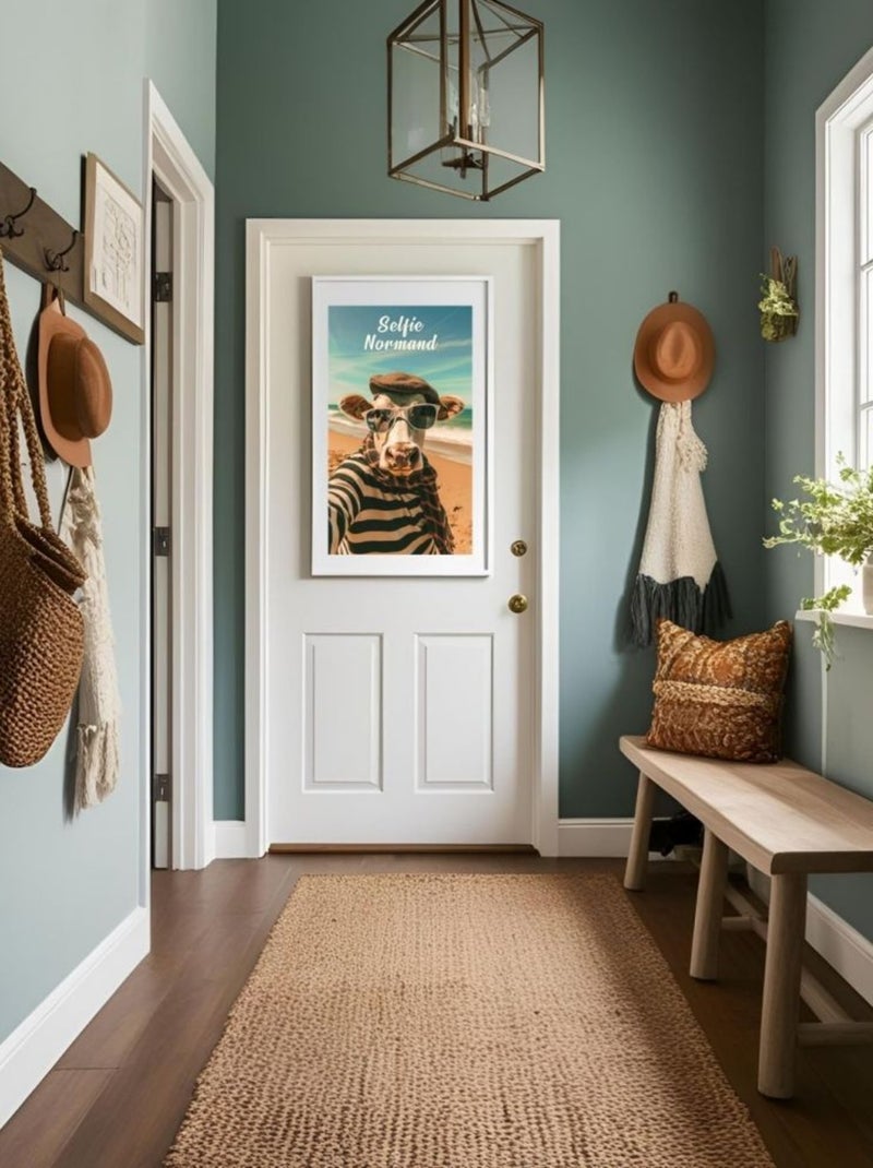 Posters de nos Régions - Affiche - Selfie Vachement Normand Multicolore - Kiabi