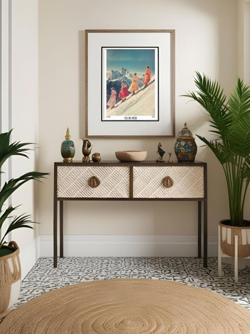 Posters de nos Régions - Affiche - Ski Les élégantes Multicolore - Kiabi