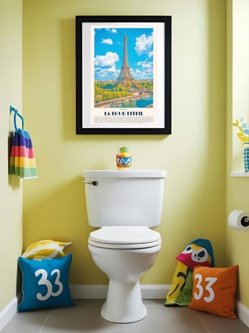 Posters de nos Régions - Affiche - Tour Eiffel - Kiabi