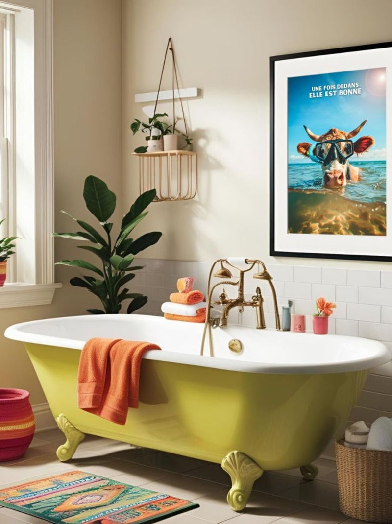 Posters de nos Régions - Affiche - Une fois dedans elle est bonne Multicolore - Kiabi