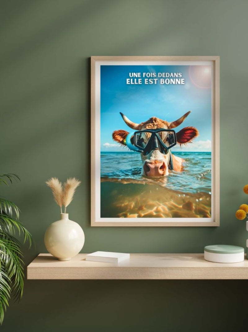 Posters de nos Régions - Affiche - Une fois dedans elle est bonne Multicolore - Kiabi