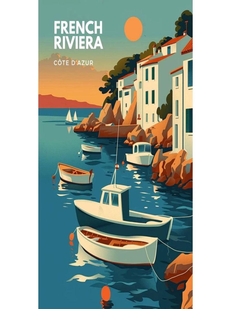 Posters de nos Régions - Affiche - Vintage French Riviera Multicolore - Kiabi