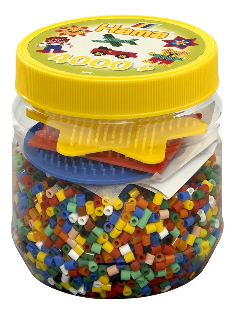 Pot 4000 perles plastique Jaune - Kiabi