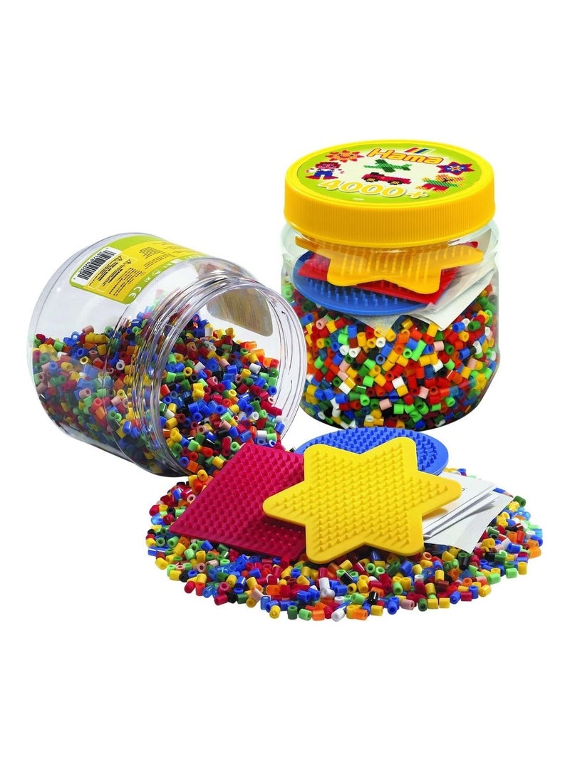 Pot 4000 perles plastique Jaune - Kiabi