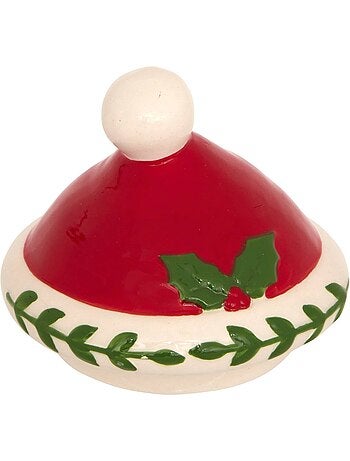Pot à biscuits père noël h23,5 cm céramique