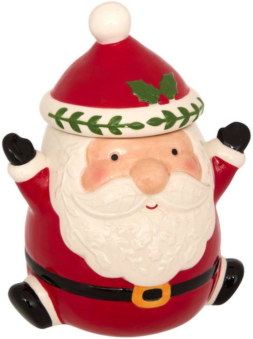 Pot à biscuits père noël h23,5 cm céramique - Kiabi