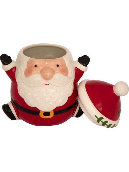 Pot à biscuits père noël h23,5 cm céramique - Kiabi