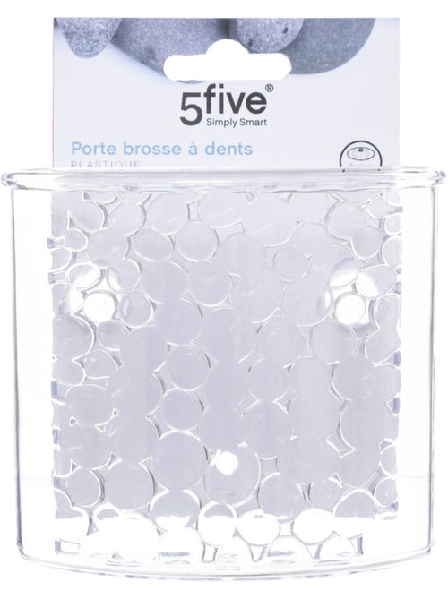 Pot à brosse à dents galet avec ventouse - Kiabi