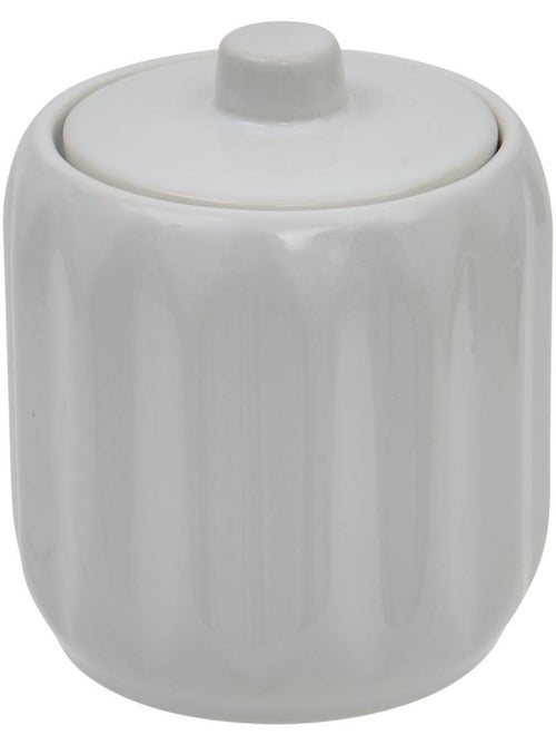 Pot à coton rond en grès colorama - Kiabi