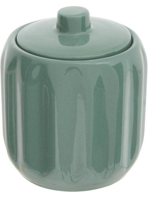 Pot à coton rond en grès colorama - Kiabi