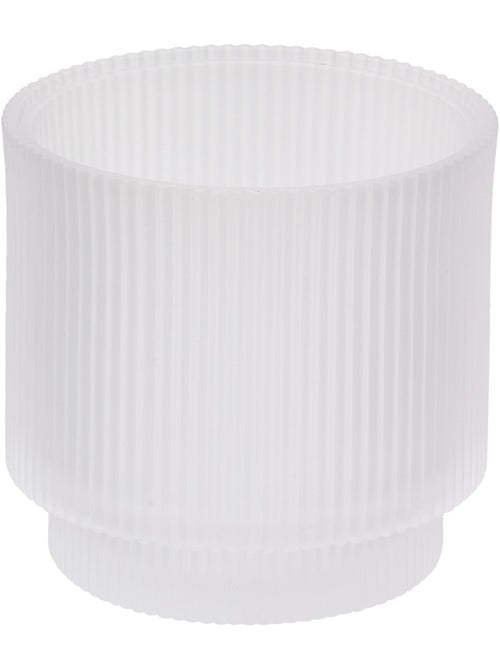 Pot à coton rond en verre SOLIS - Kiabi