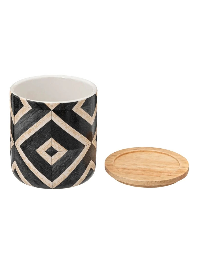 Pot a cotons Collection Geo-ethnique Beige - Kiabi