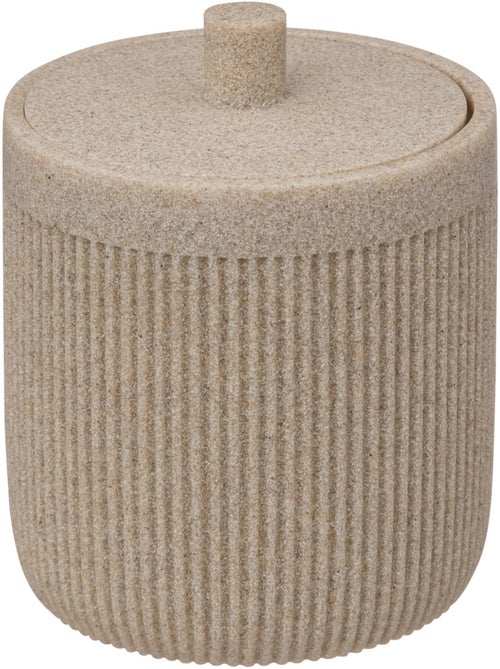 Pot à cotons design lin ONYX - Kiabi