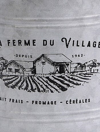 Pot à lait métal avec poignées