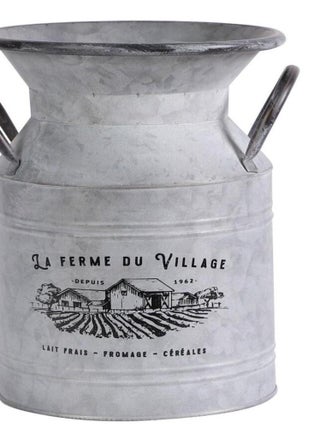 Pot à lait métal avec poignées