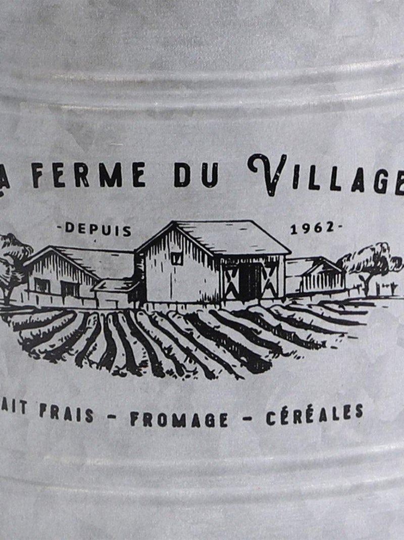 Pot à lait métal avec poignées Gris - Kiabi
