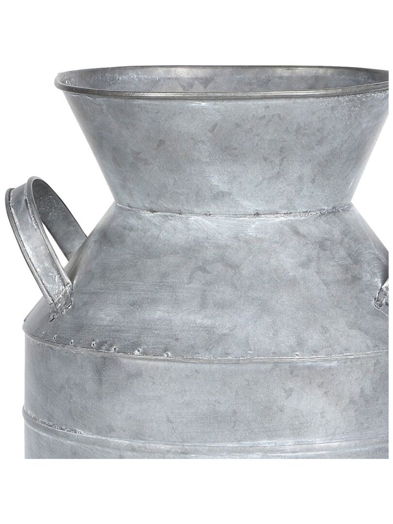 Pot à lait métal décoré Gris - Kiabi