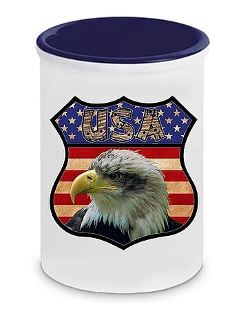 Pot à stylos en céramique Usa Cbkreation