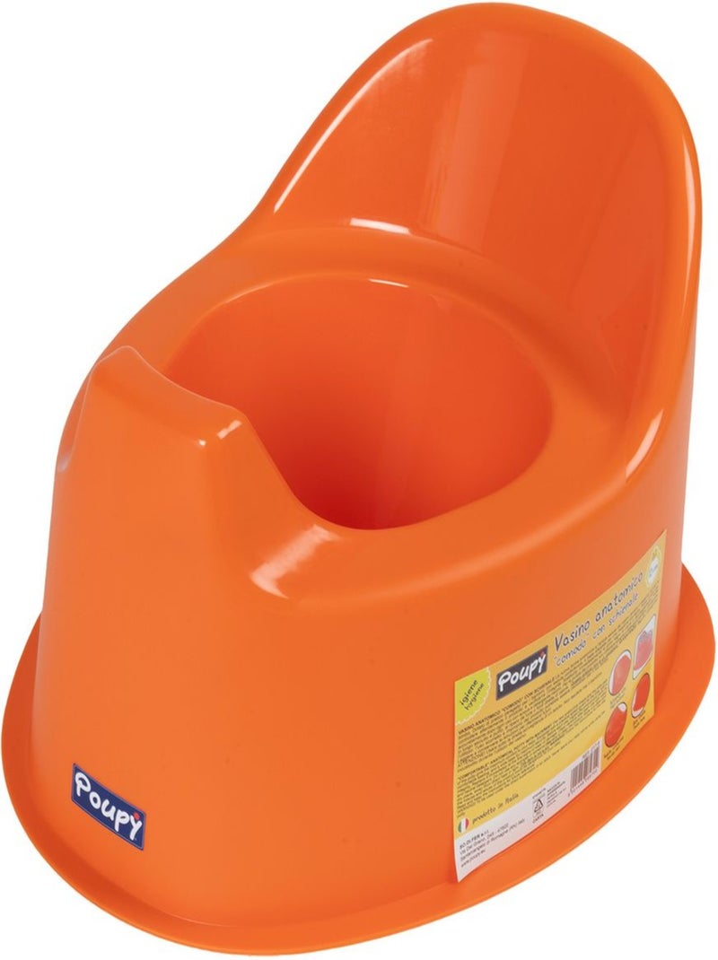 Pot anatomique avec dossier pour enfant - Poupy Orange - Kiabi