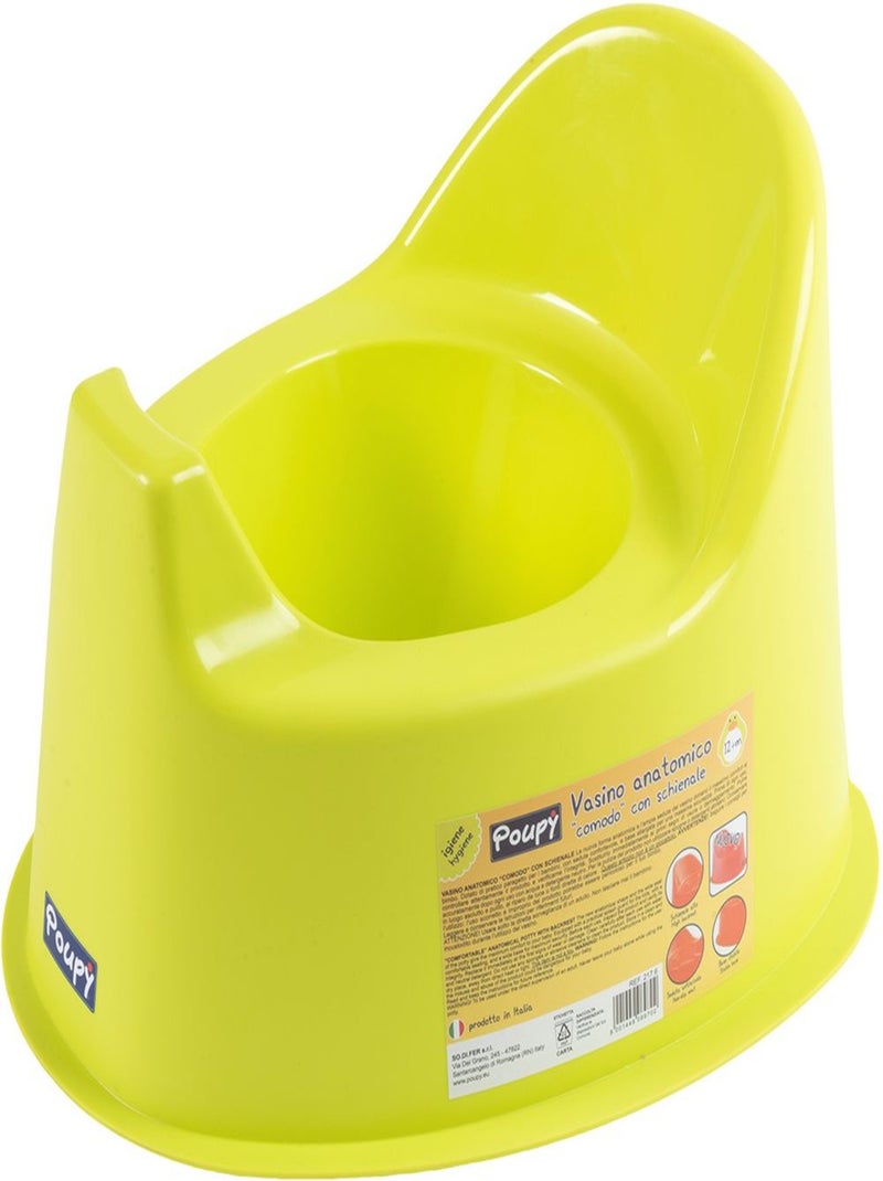 Pot anatomique avec dossier pour enfant - Poupy Vert - Kiabi