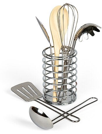 Pot avec ustensiles de cuisine